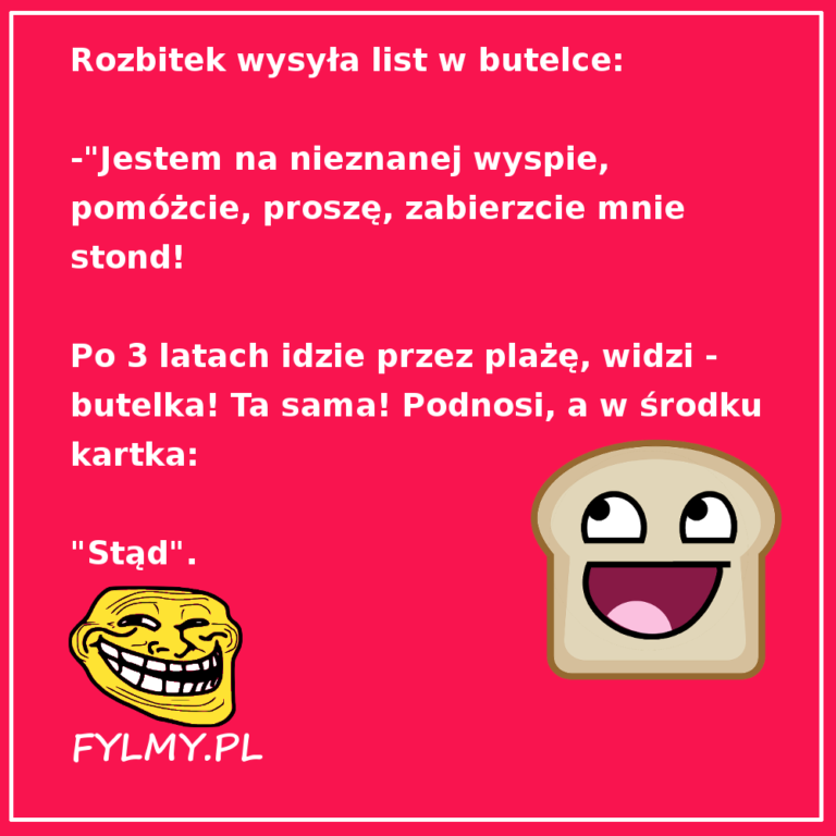 Rozbitek wysłał list w butelce... - Fylmy